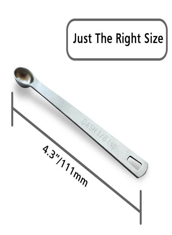 BERYLER ملعقة قياس صغيرة من BERYLER، قطعة واحدة، 1/8 ملعقة صغيرة (0.625 مل)، مصنوعة من الفولاذ المقاوم للصدأ، ملاعق قياس فردية صغيرة فقط - Image 2